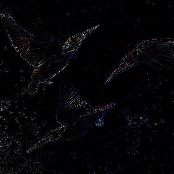 Medium edge detection convolution kernel